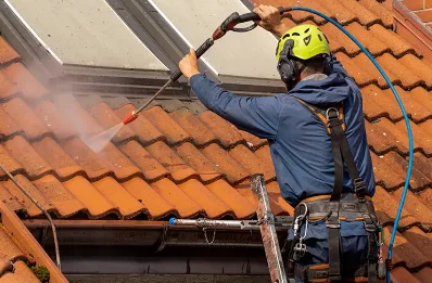 Démoussage et hydrofuge de toiture au Cheix